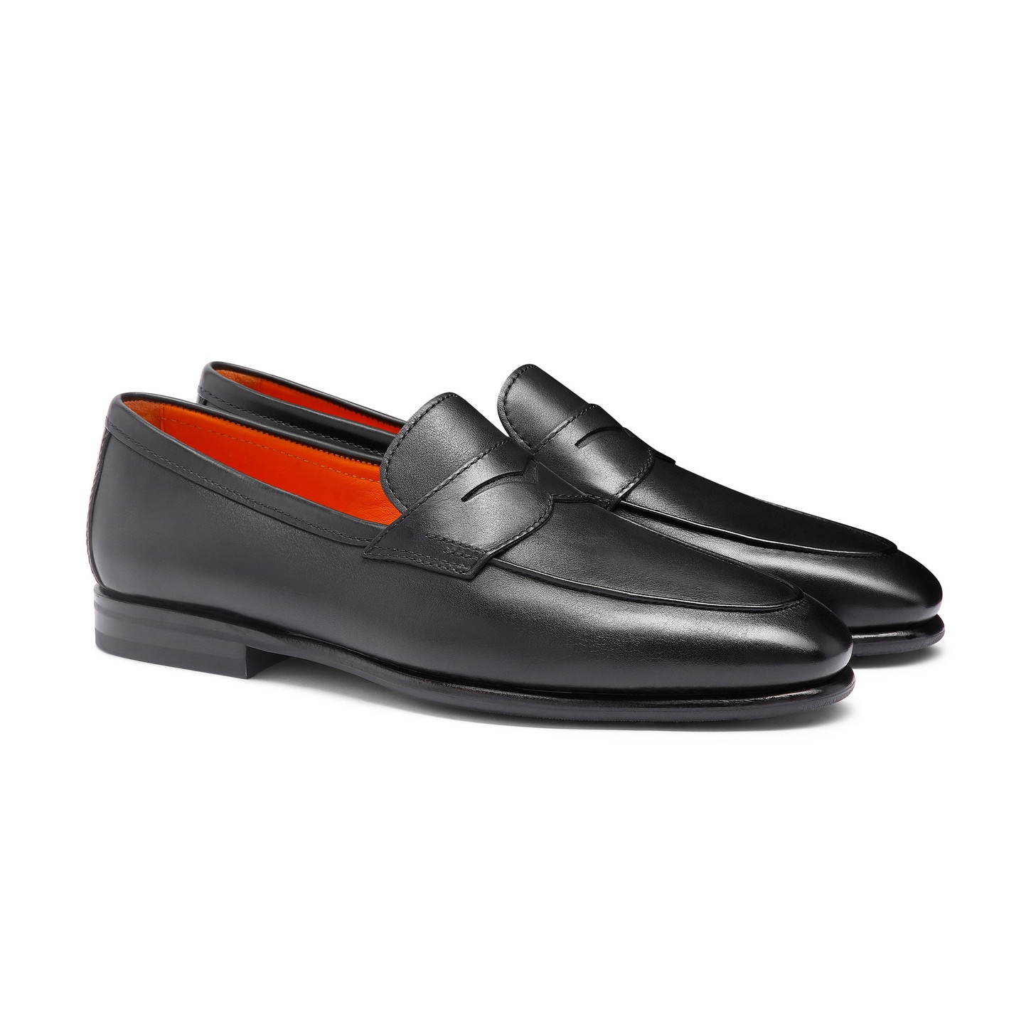 Men's black leather Carlo loafer - 2