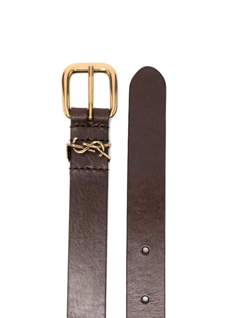 SAINT LAURENT monogram buckle belt outlook