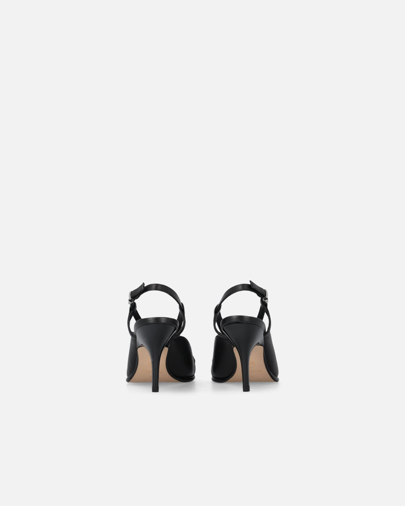 SLING-BACK PUMPS IN NAPPA LEATHER WITH STRAPS AND STILETTO HEEL 8