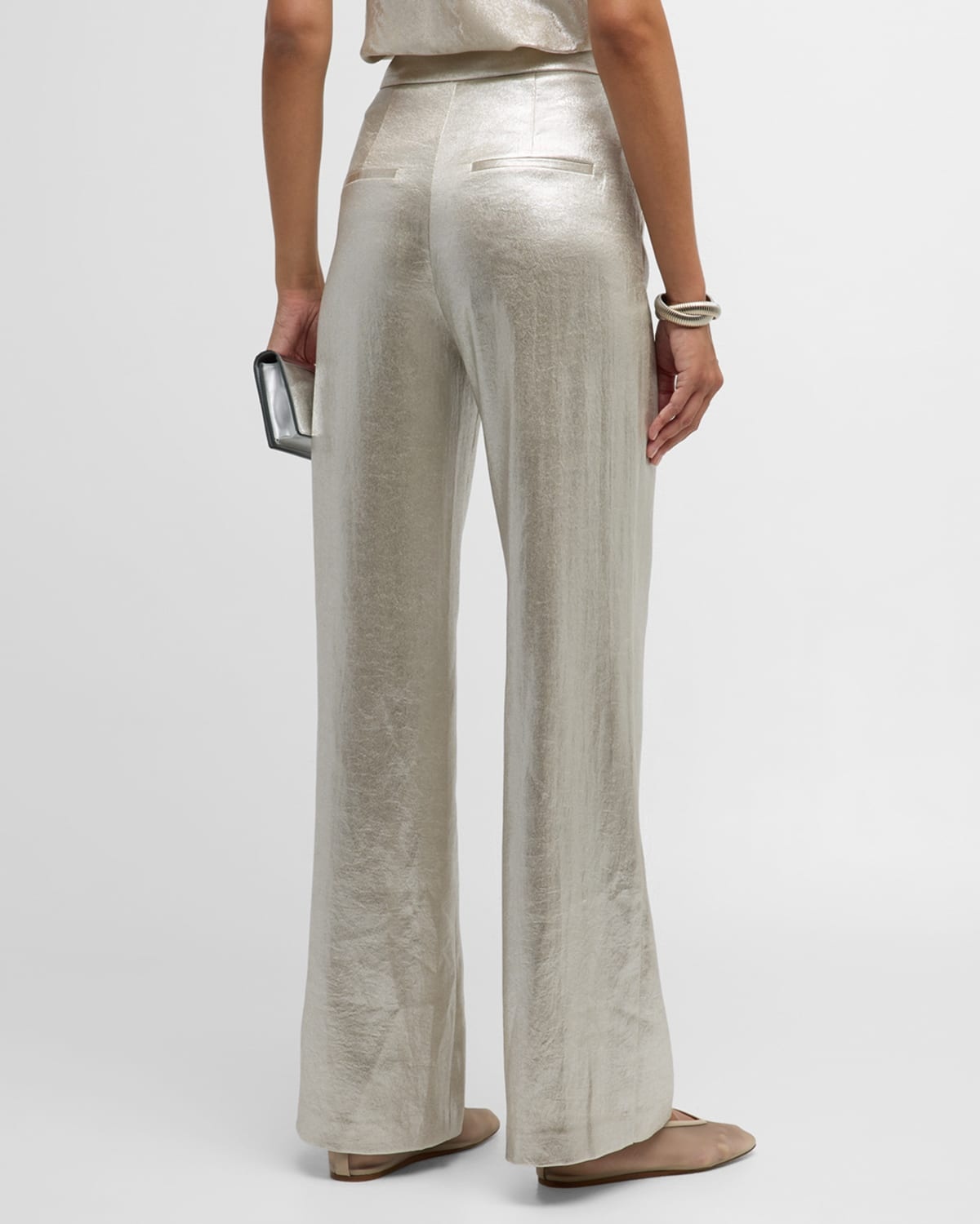 Millicent Metallic Suiting Pants - 7