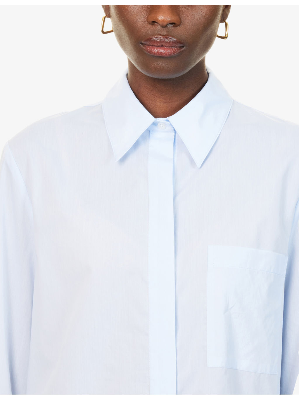 Boyfriend Long-Sleeves Cotton-Poplin Shirt - 5
