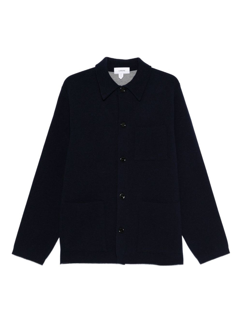 patch-pocket button cardigan 1