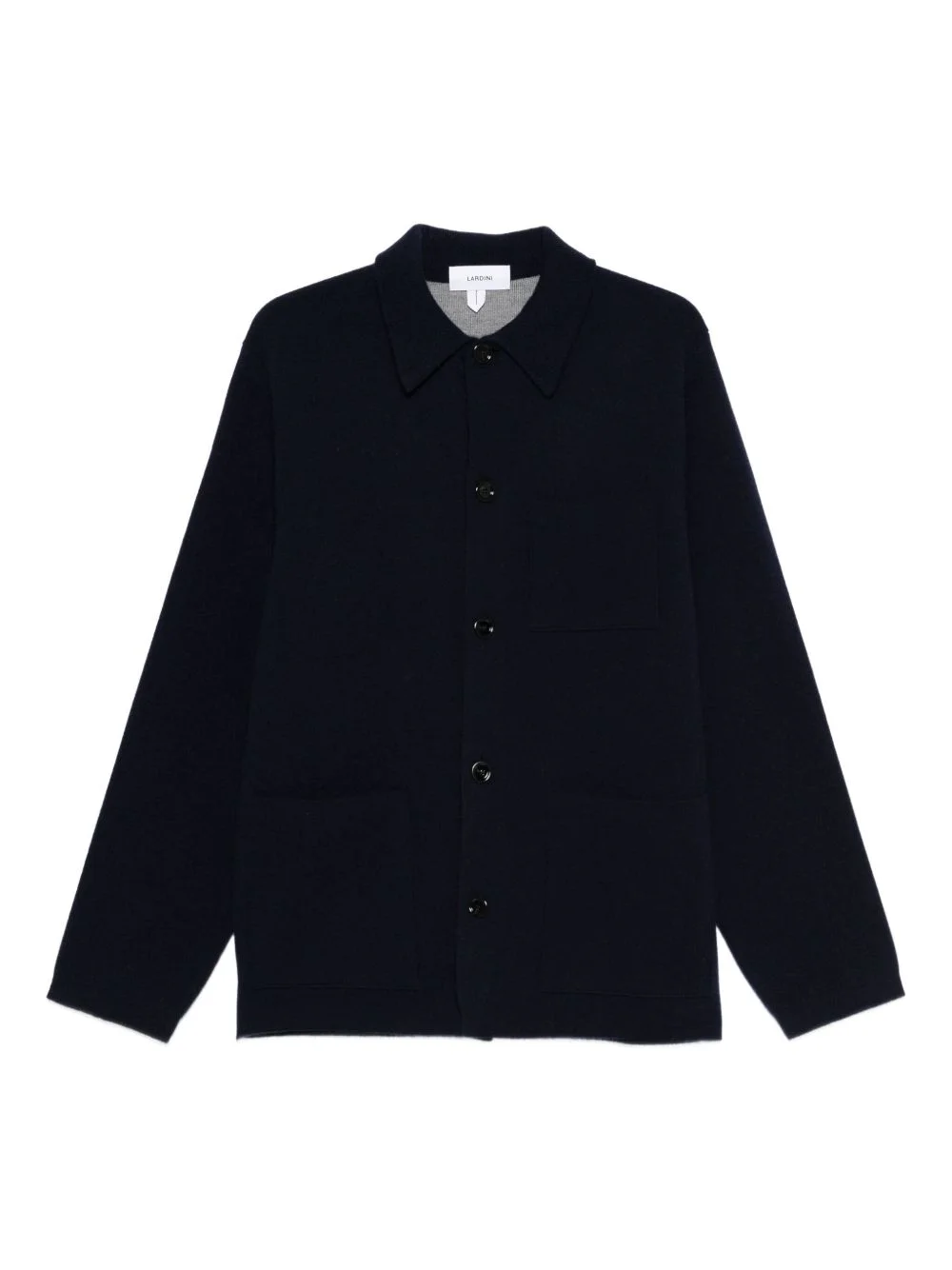 patch-pocket button cardigan - 1