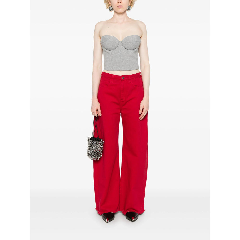 GIUSEPPE DI MORABITO - Giuseppe Di Morabito Grey Tops - Vests & Tank Tops Women - 3