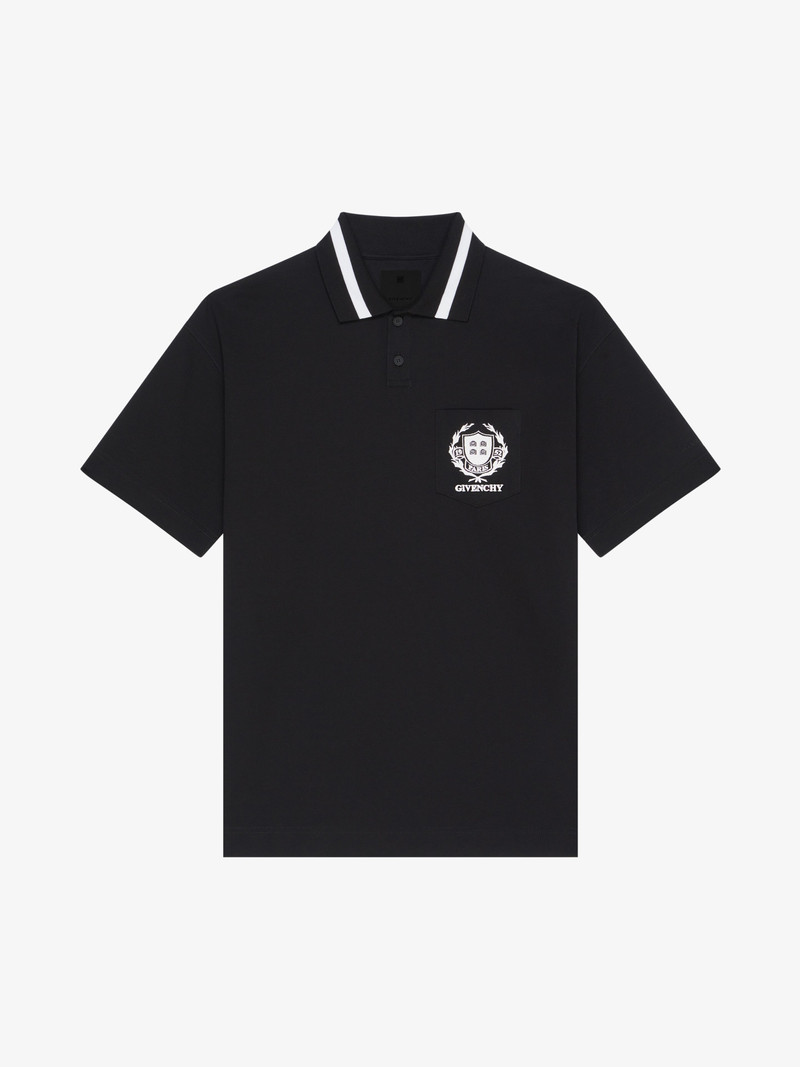 GIVENCHY CREST POLO SHIRT IN COTTON - 1