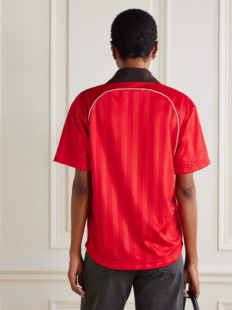 + Wales Bonner Embroidered Striped Recycled-jersey T-shirt 3