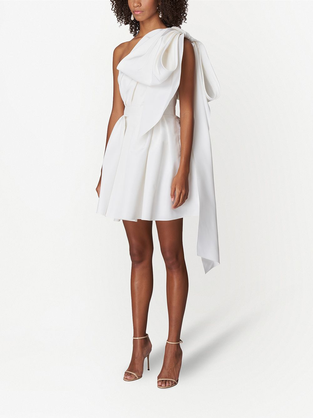 draped bow-detail dress - 2