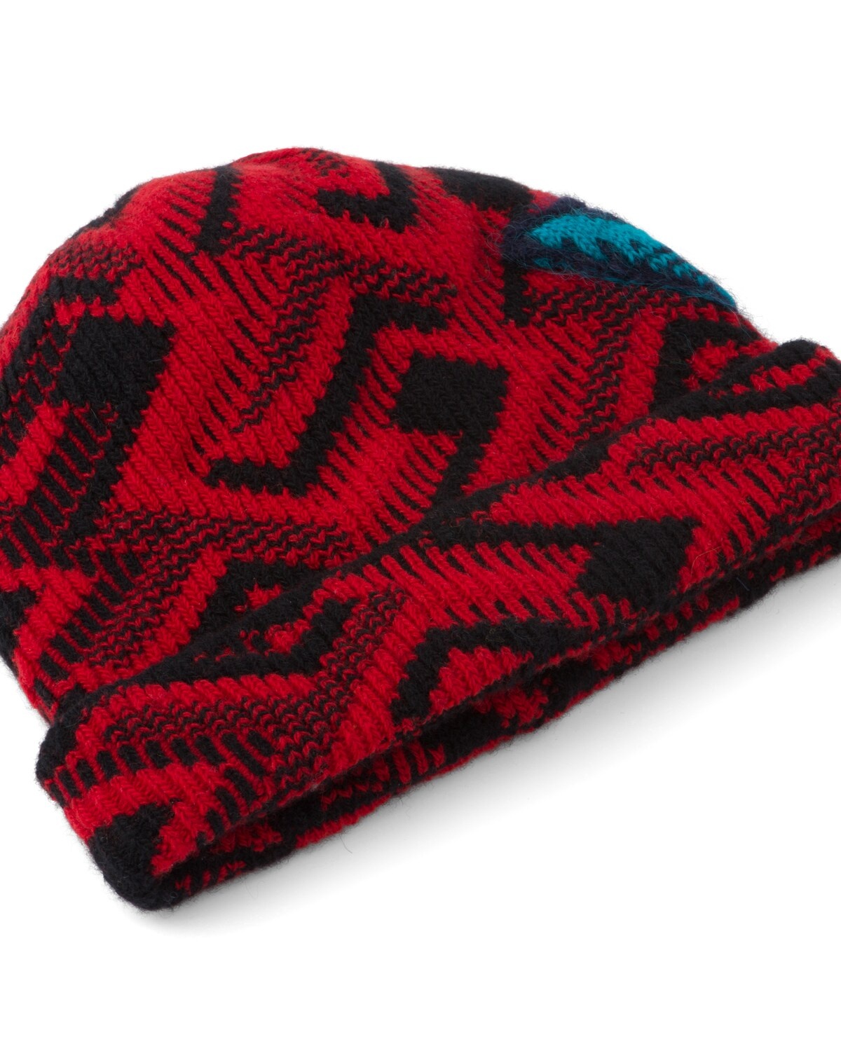 Wool and cashmere jacquard beanie - 2