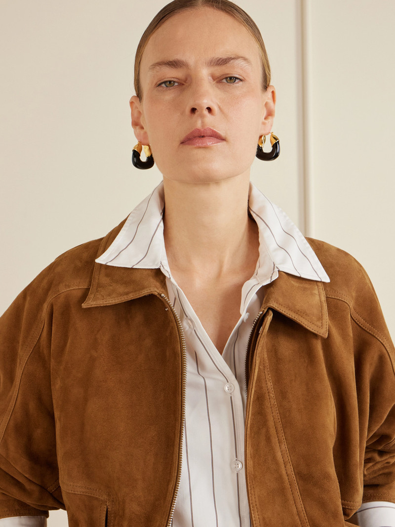 LIZZIE FORTUNATO Gold-plated Resin Hoop Earrings outlook
