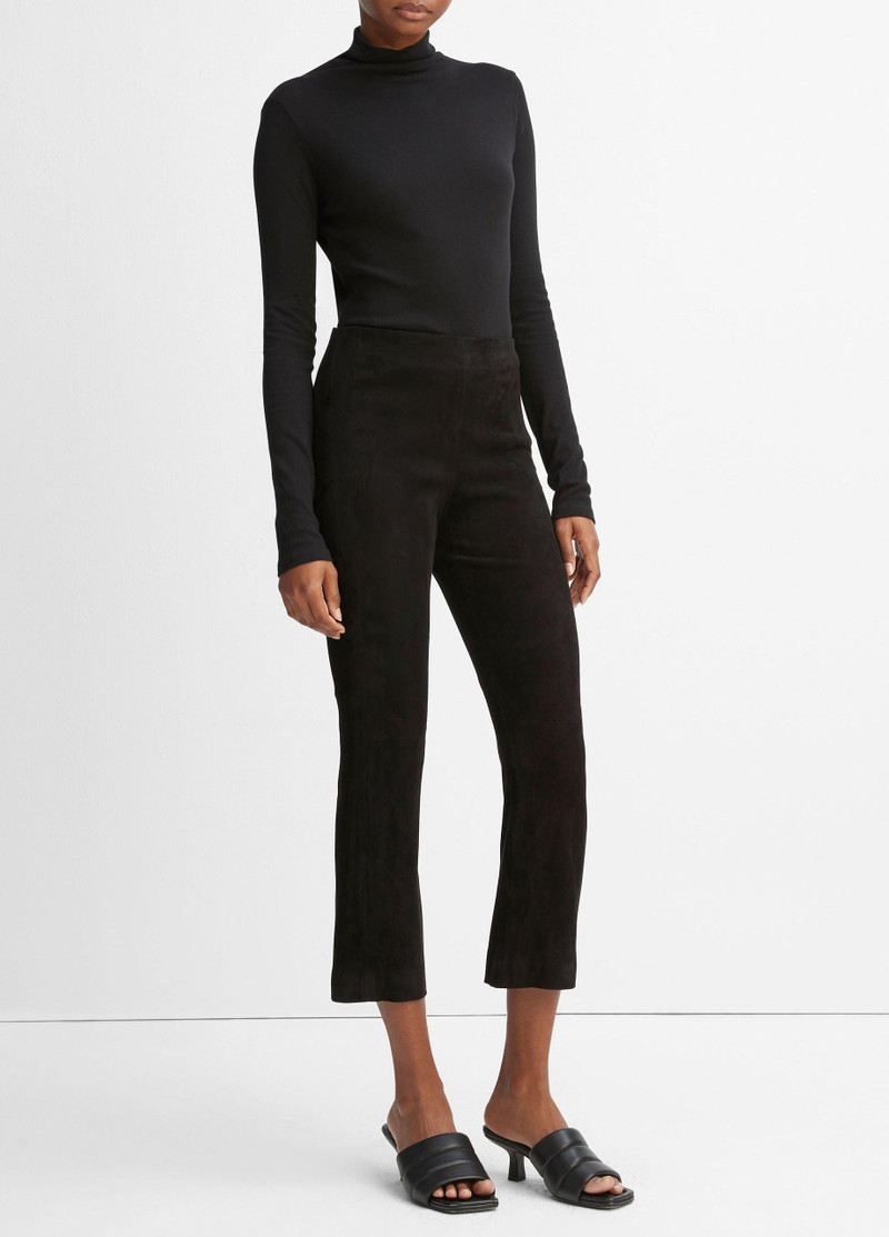 Vince Stretch-Suede Cropped Flare Legging outlook