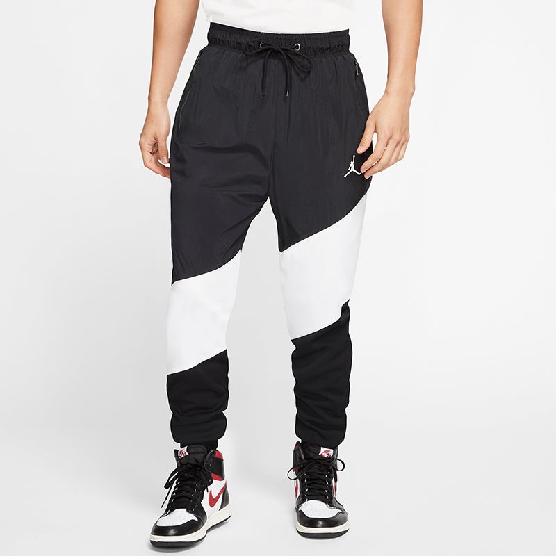 Air Jordan Wings Diamond Woven Sports Colorblock Sports Long Pants Black CI7922-010 - 3