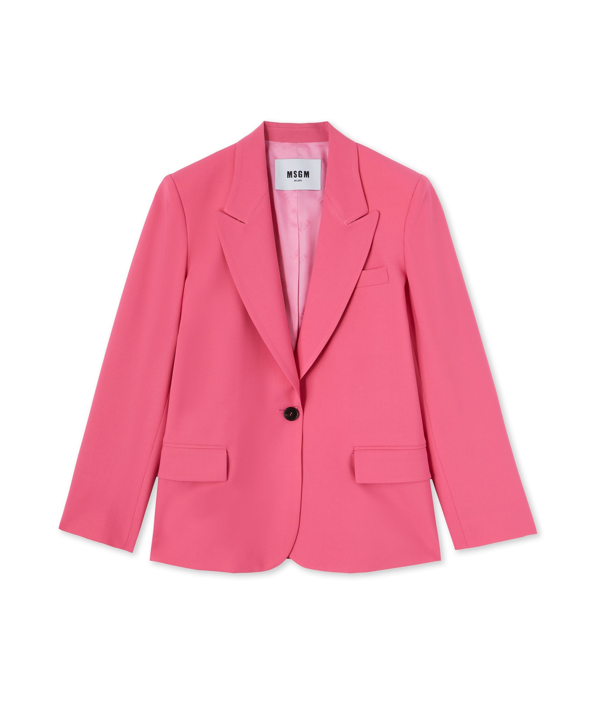 Fresh wool single-breasted jacket - 1