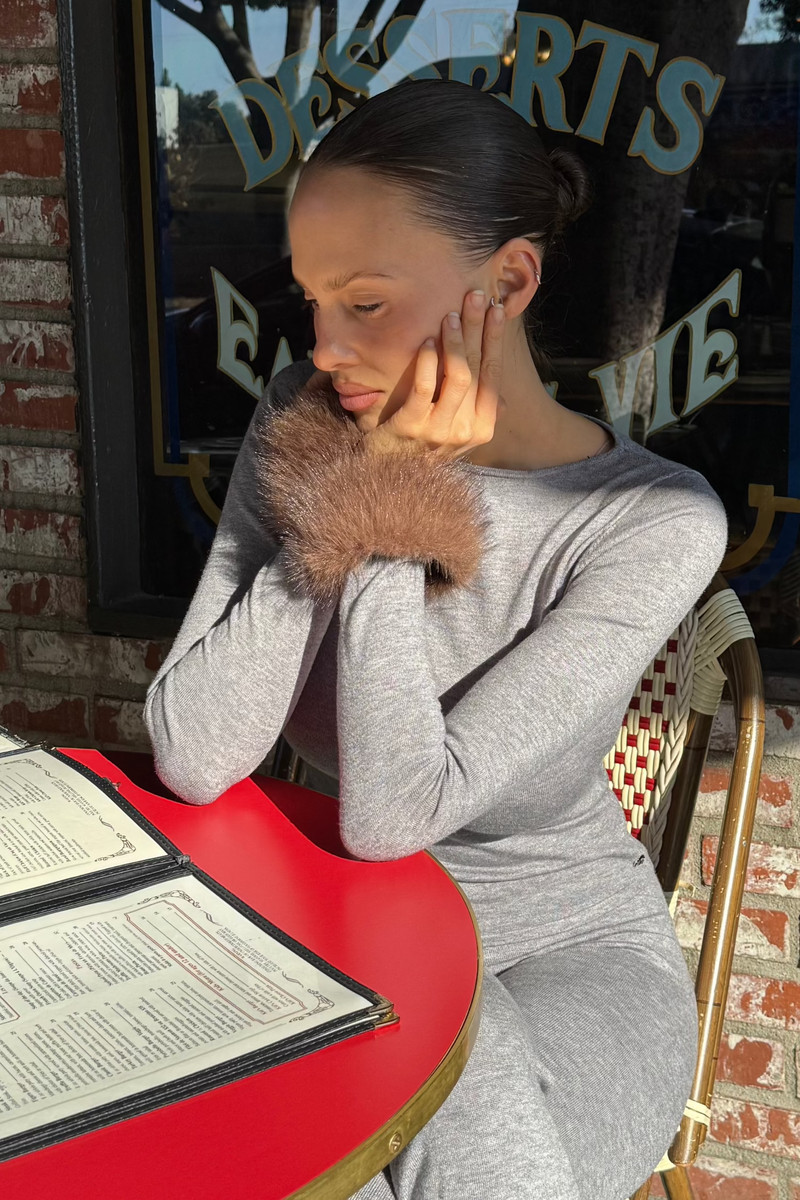 AMELIA TOP - HEATHER GREY 5