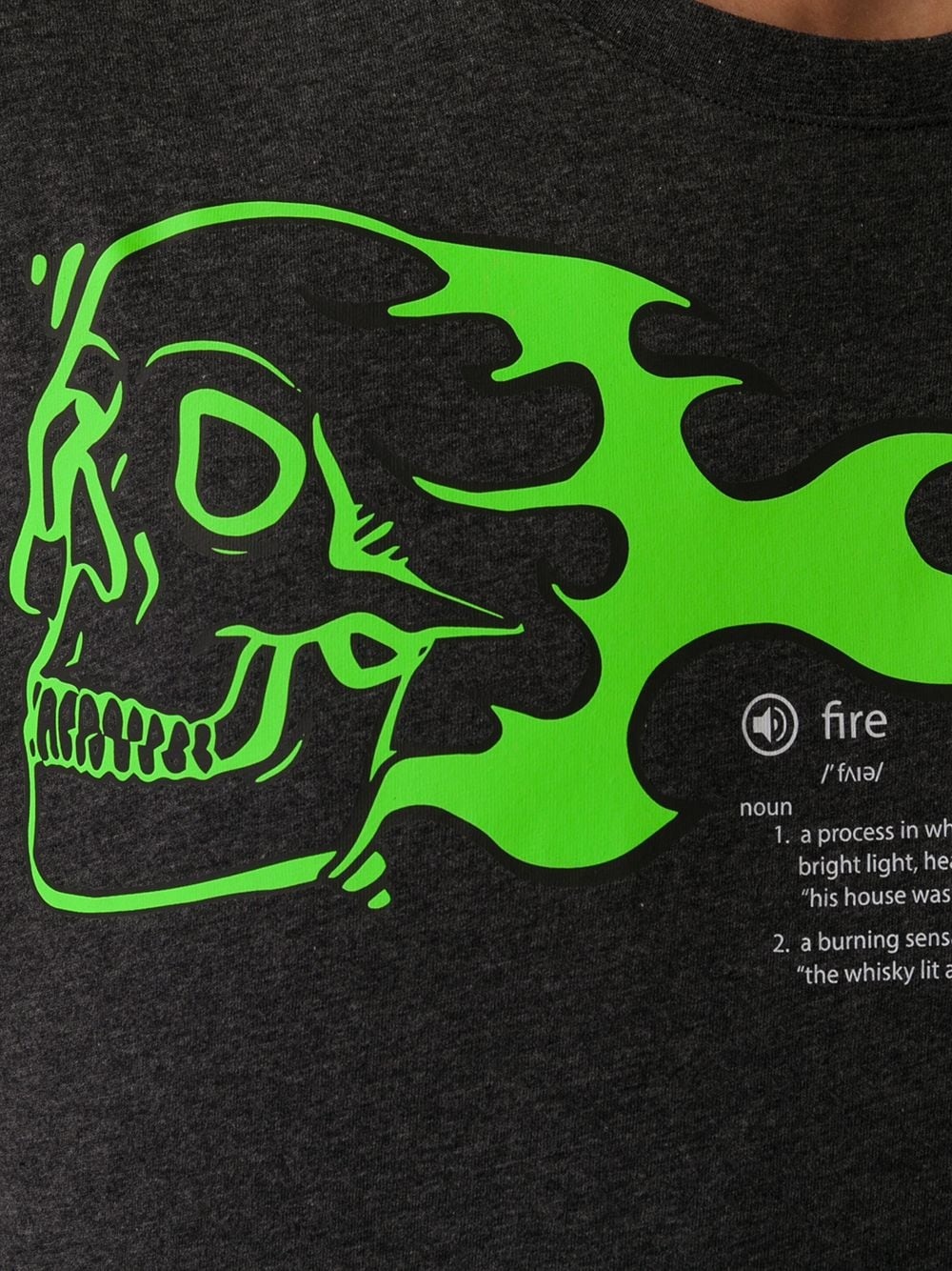 flame skull print T-shirt - 5