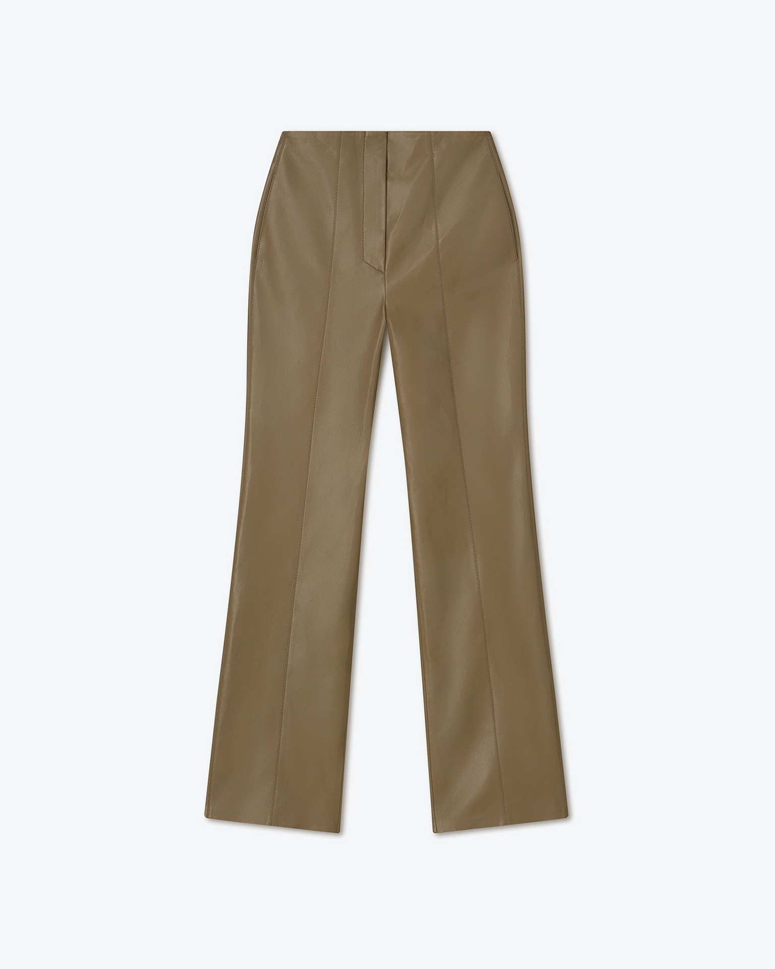 ILVY - Regenerated leather pants - Khaki - 1