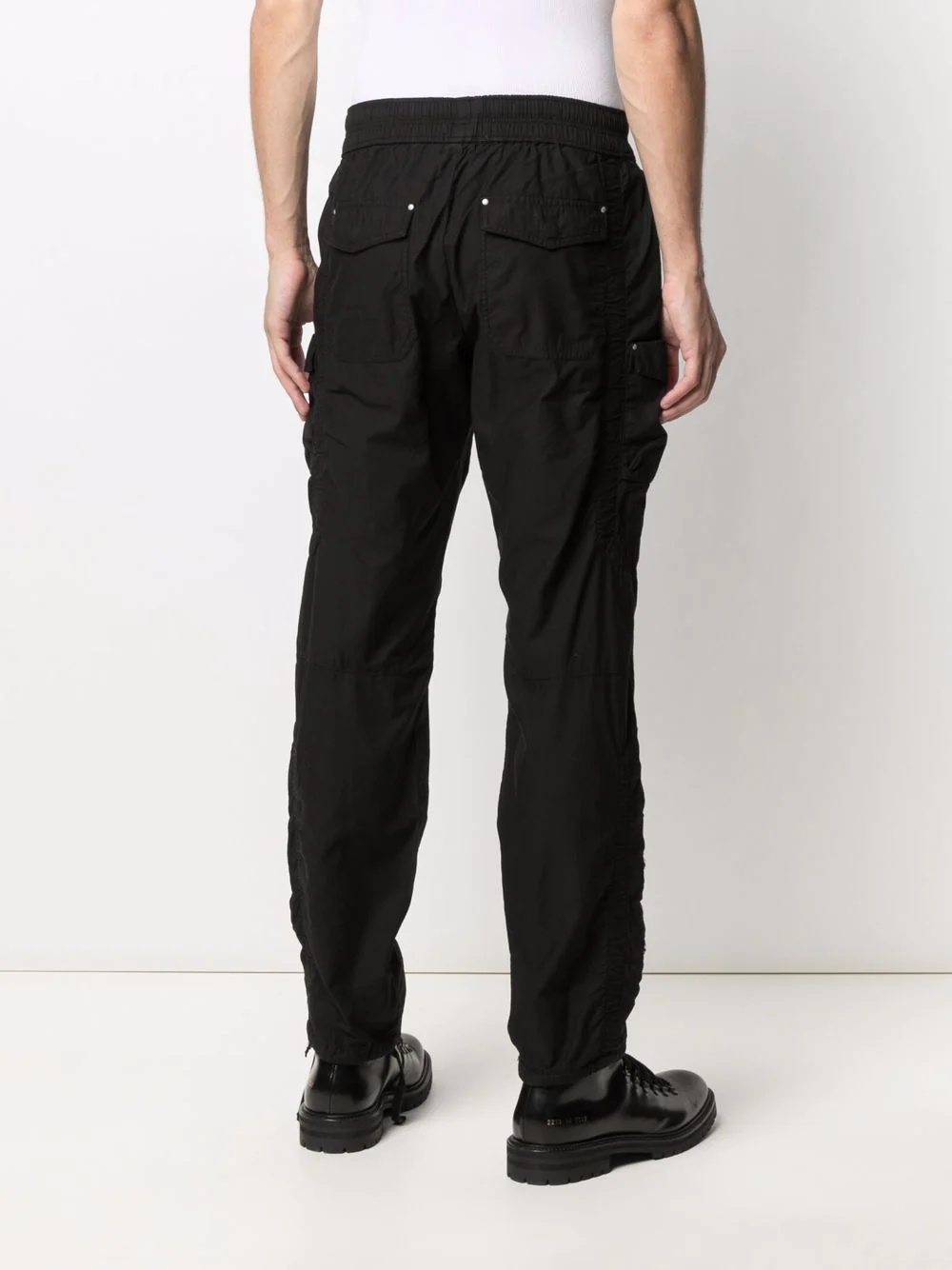 straight-leg cargo trousers - 4