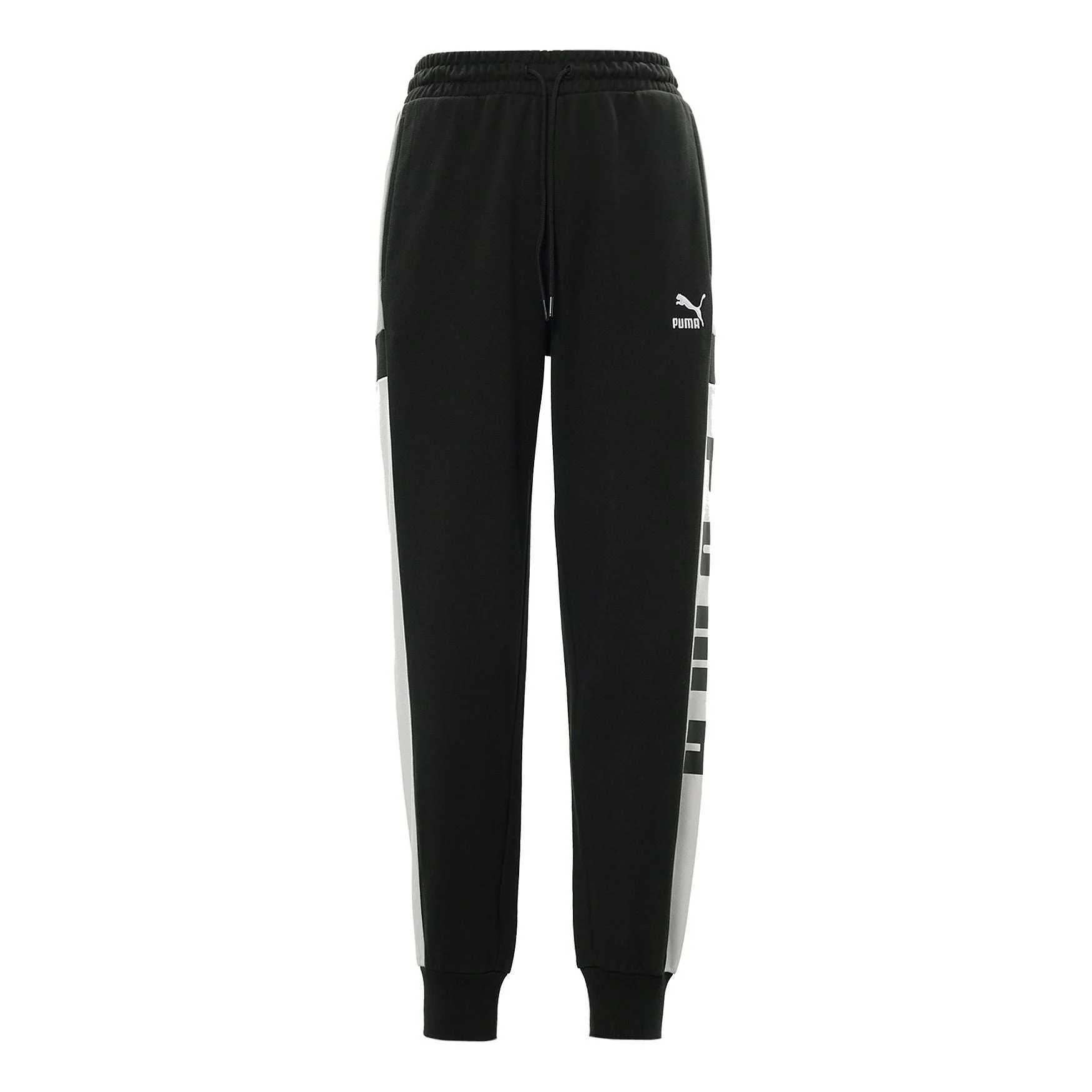 PUMA Retro Block Sweatpant 'Black White Grey' 530714-01 - 1