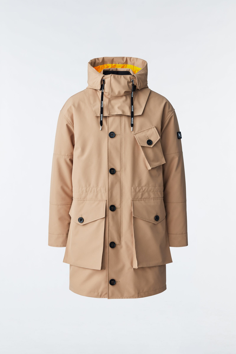 HARLEM Bonded Tech down parka with hood 1