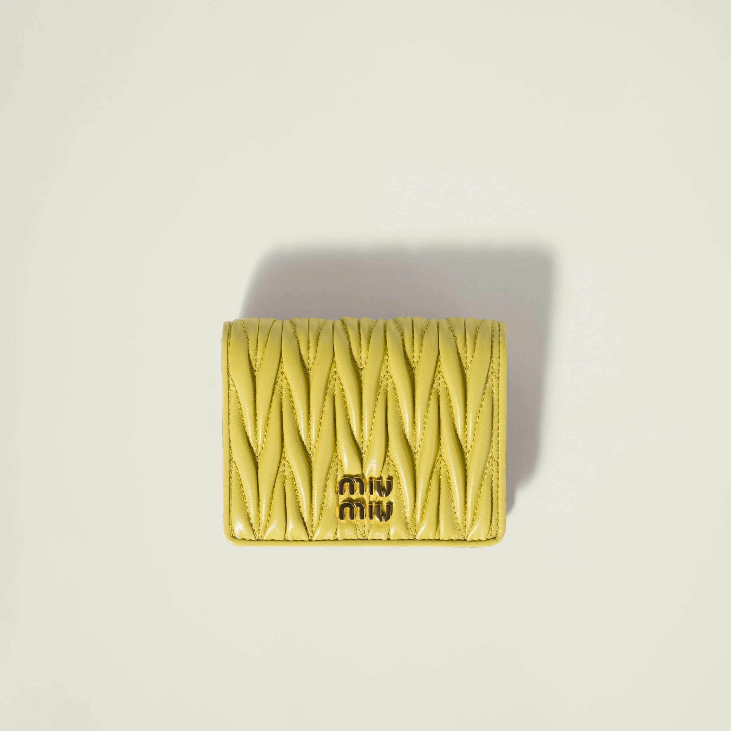 Small matelassé nappa leather wallet - 1