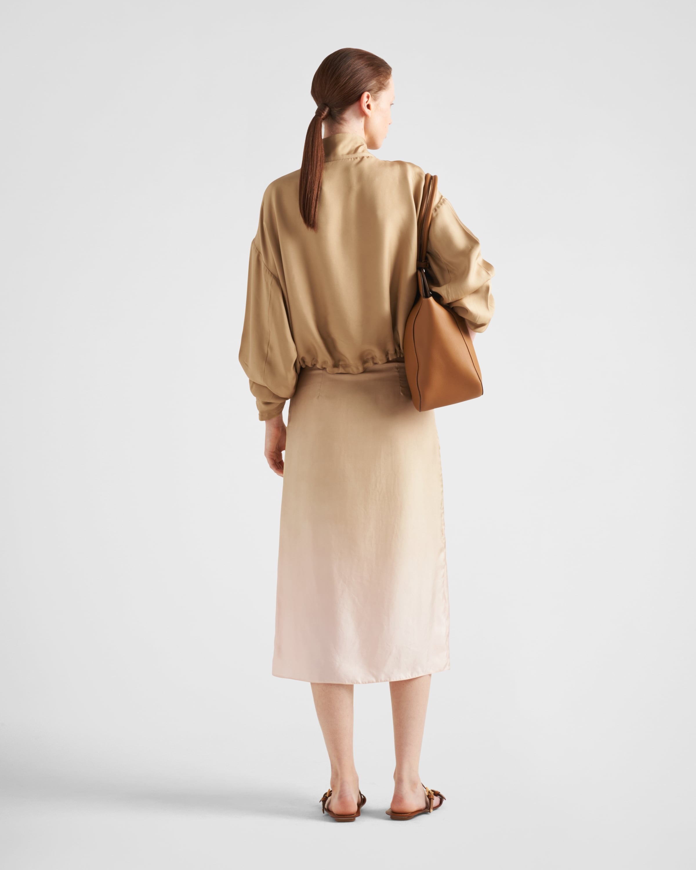 Prada スカート Gradient twill midi-skirt 関税込 Cord Gradient Twill Midi-skirt | PRADA