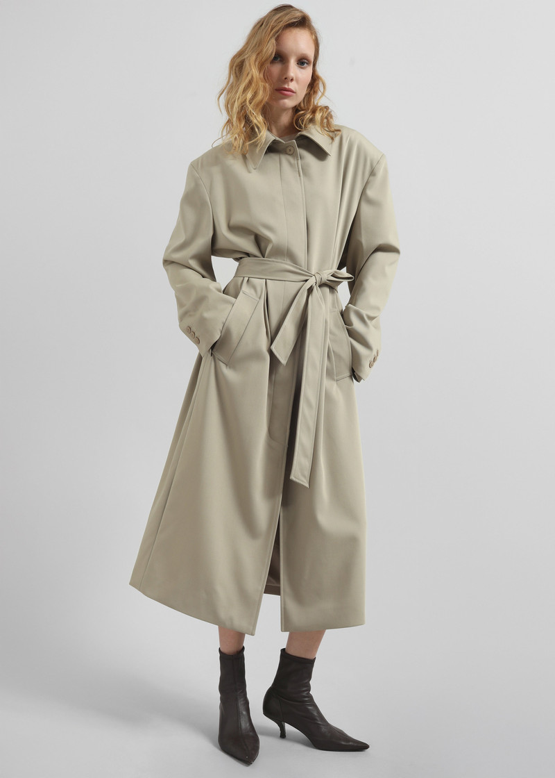 Indore Long Coat - Beige 4