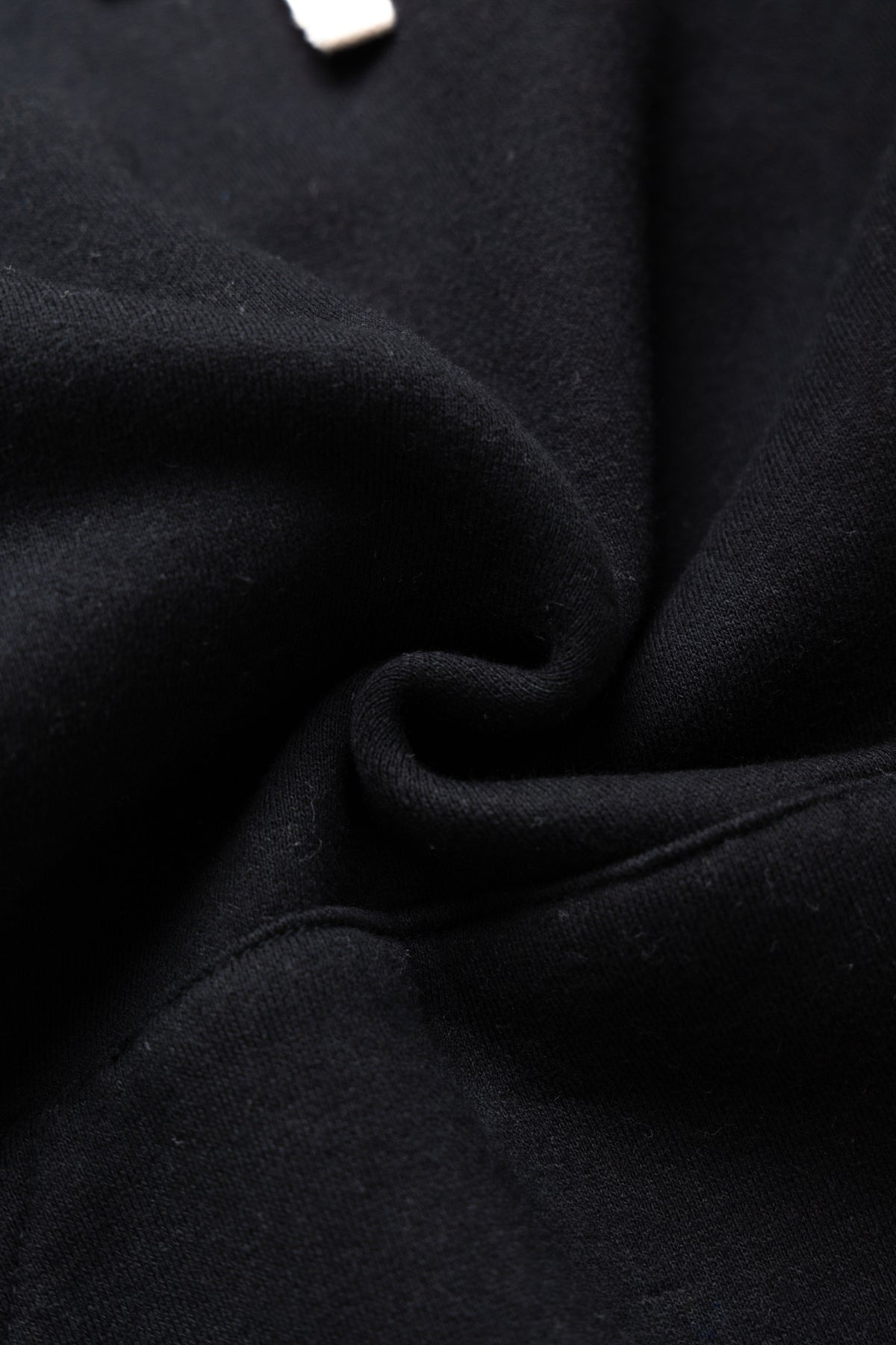 Sweat Pullover Hoodie Raised Back - Black - 8