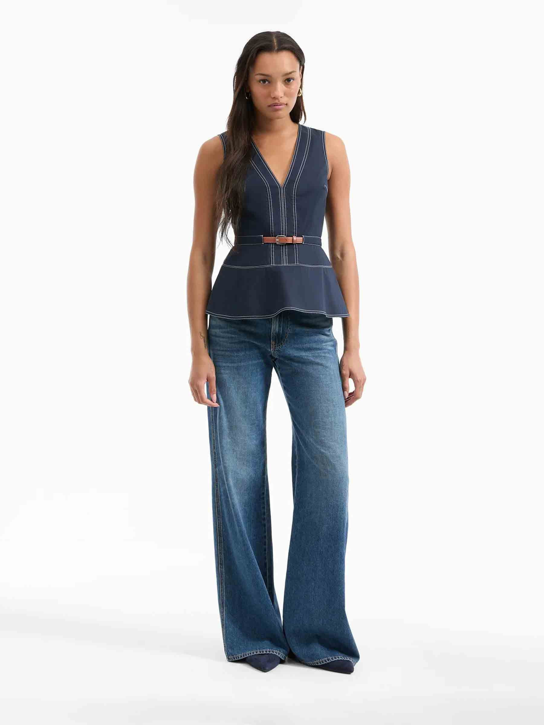 NICKLEBY BELTED TOP - 2