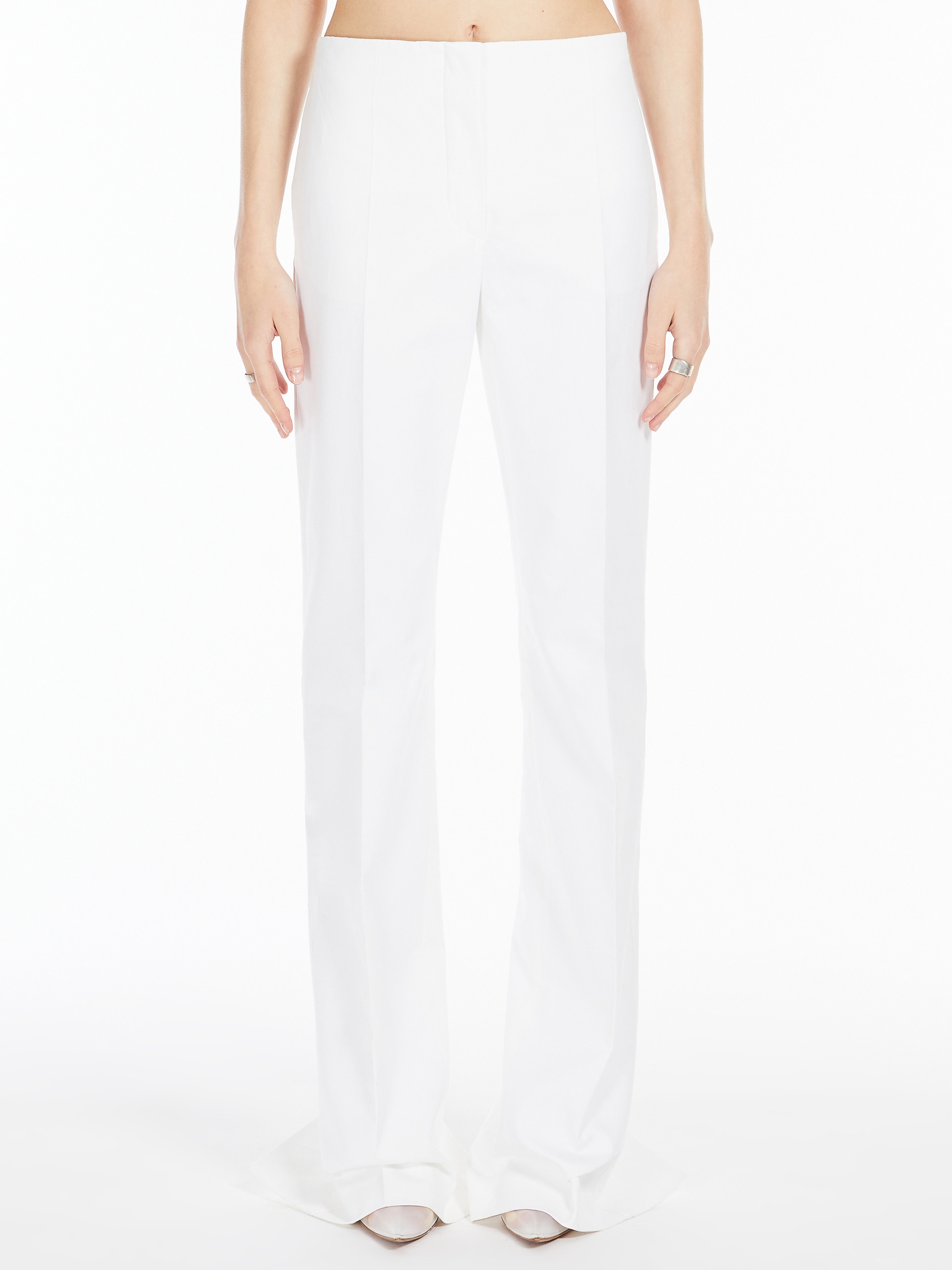 ABBONO Slim-fit cotton trousers - RUNWAY - 3