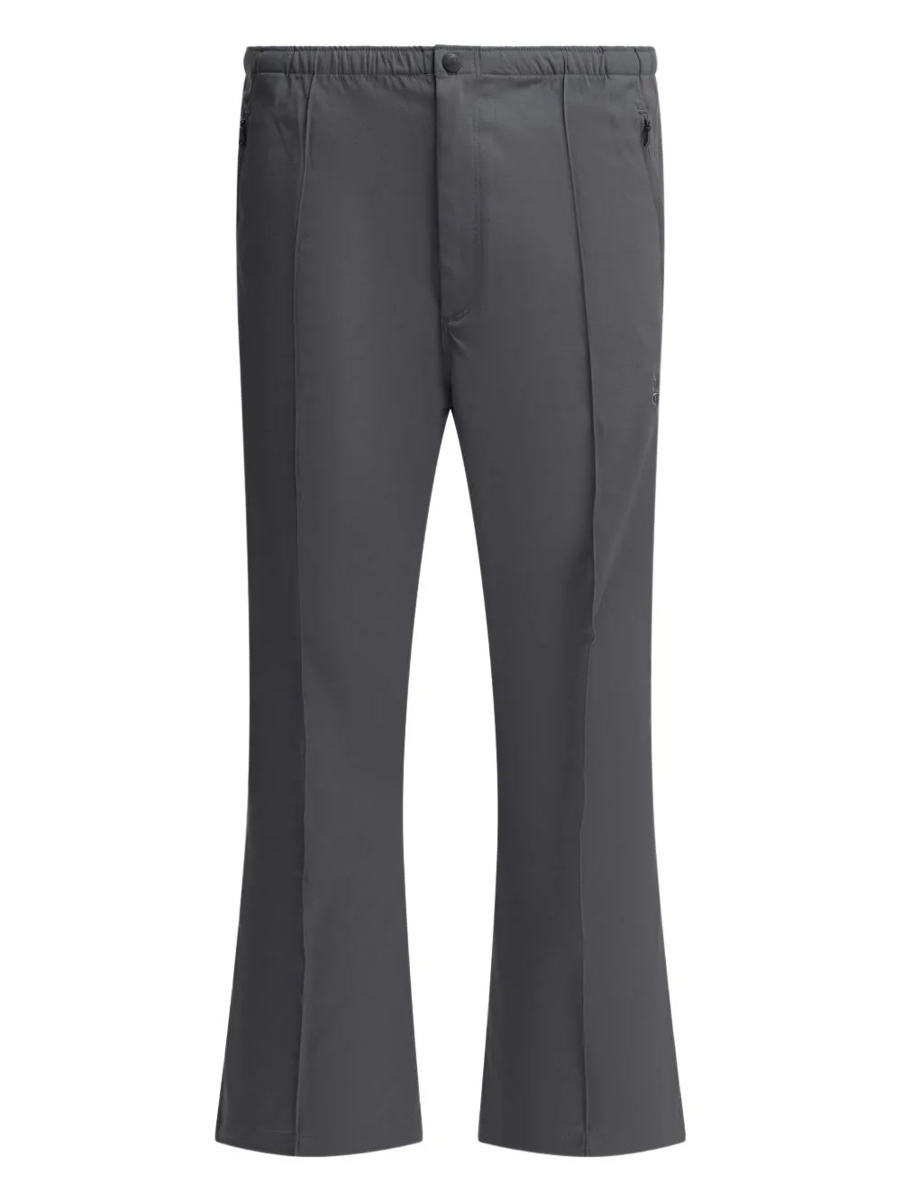 elasticated-waistband logo-embroidered track pants - 1