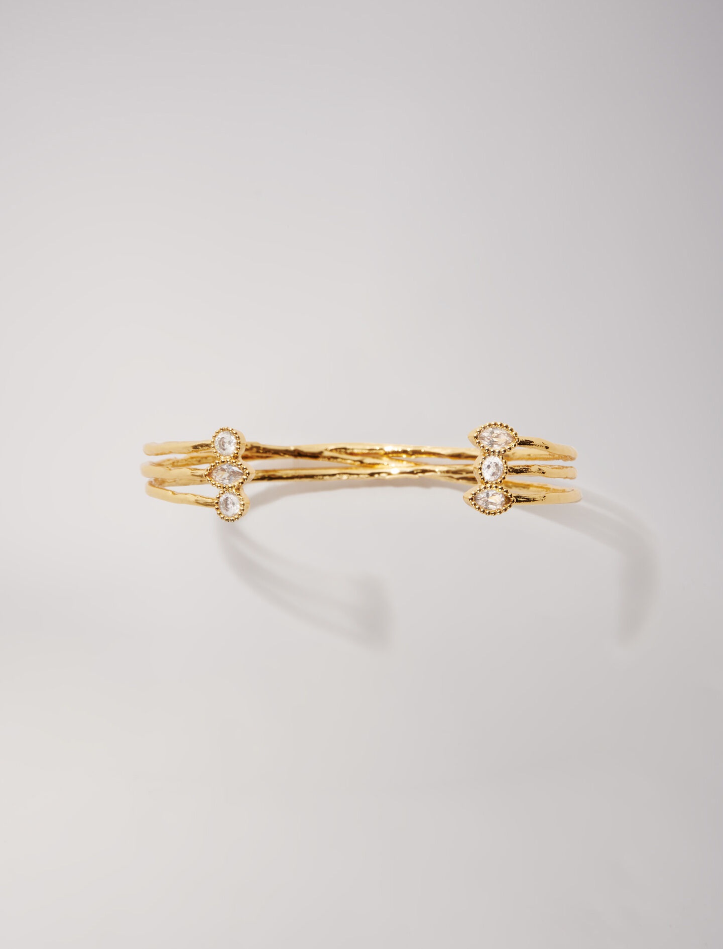 Gold-plated recycled brass bracelet - 1