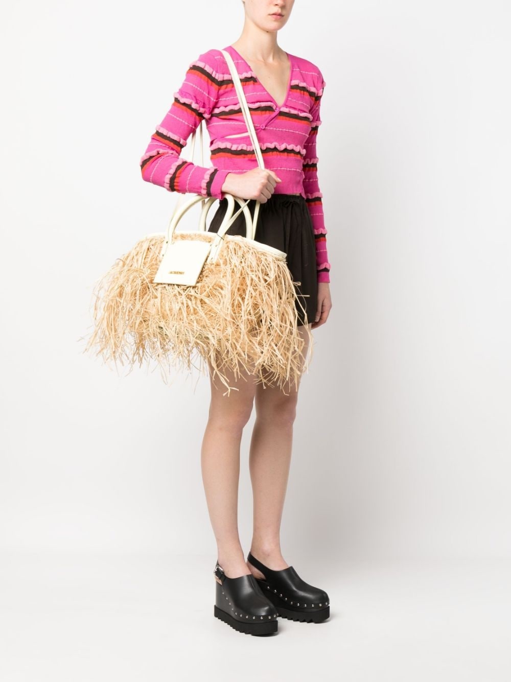 Le panier Soli Raphia basket bag - 2