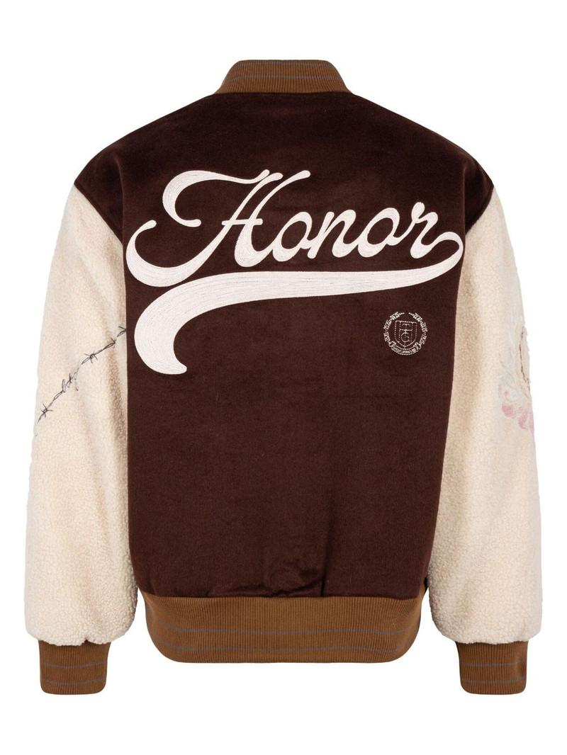 HONOR THE GIFT Letterman varsity jacket outlook