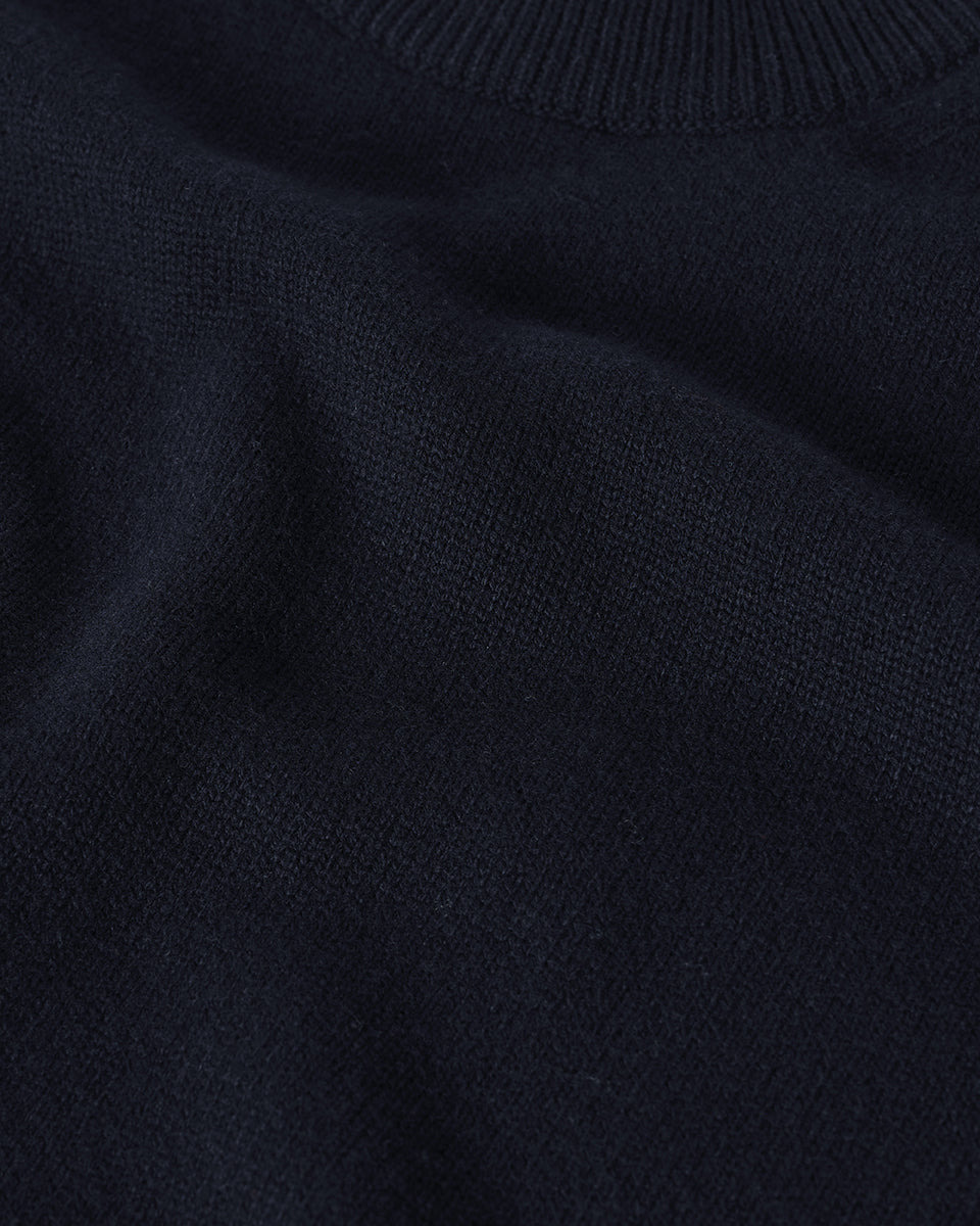 Superfine Merino Relaxed Navy Jumper - 6