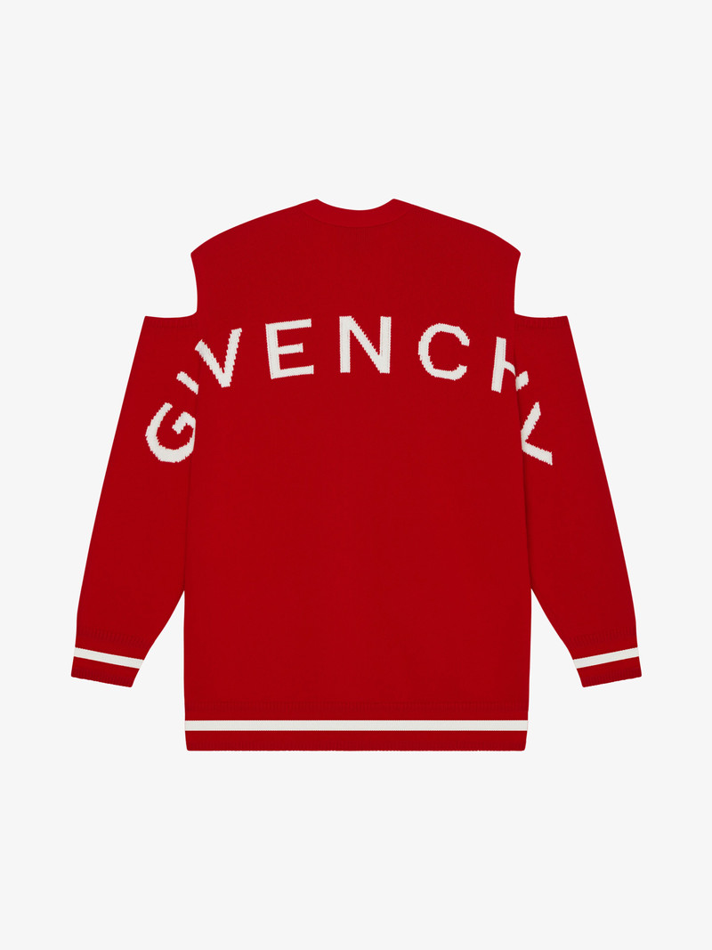 CUT OUT SHOULDERS CARDIGAN IN WOOL AND CASHMERE 5