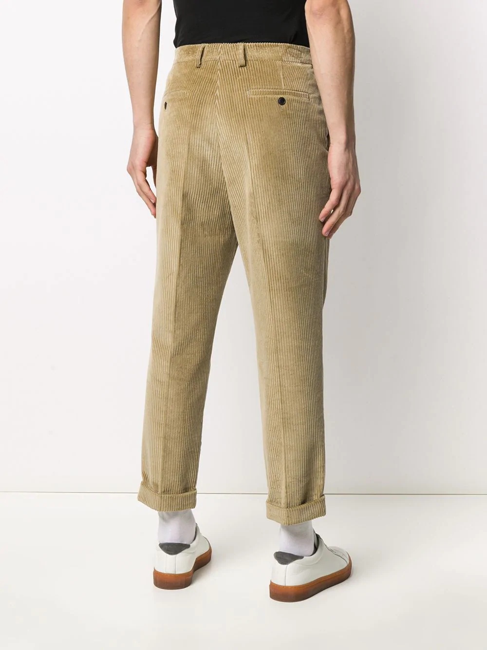 pleated carrot fit trousers - 4