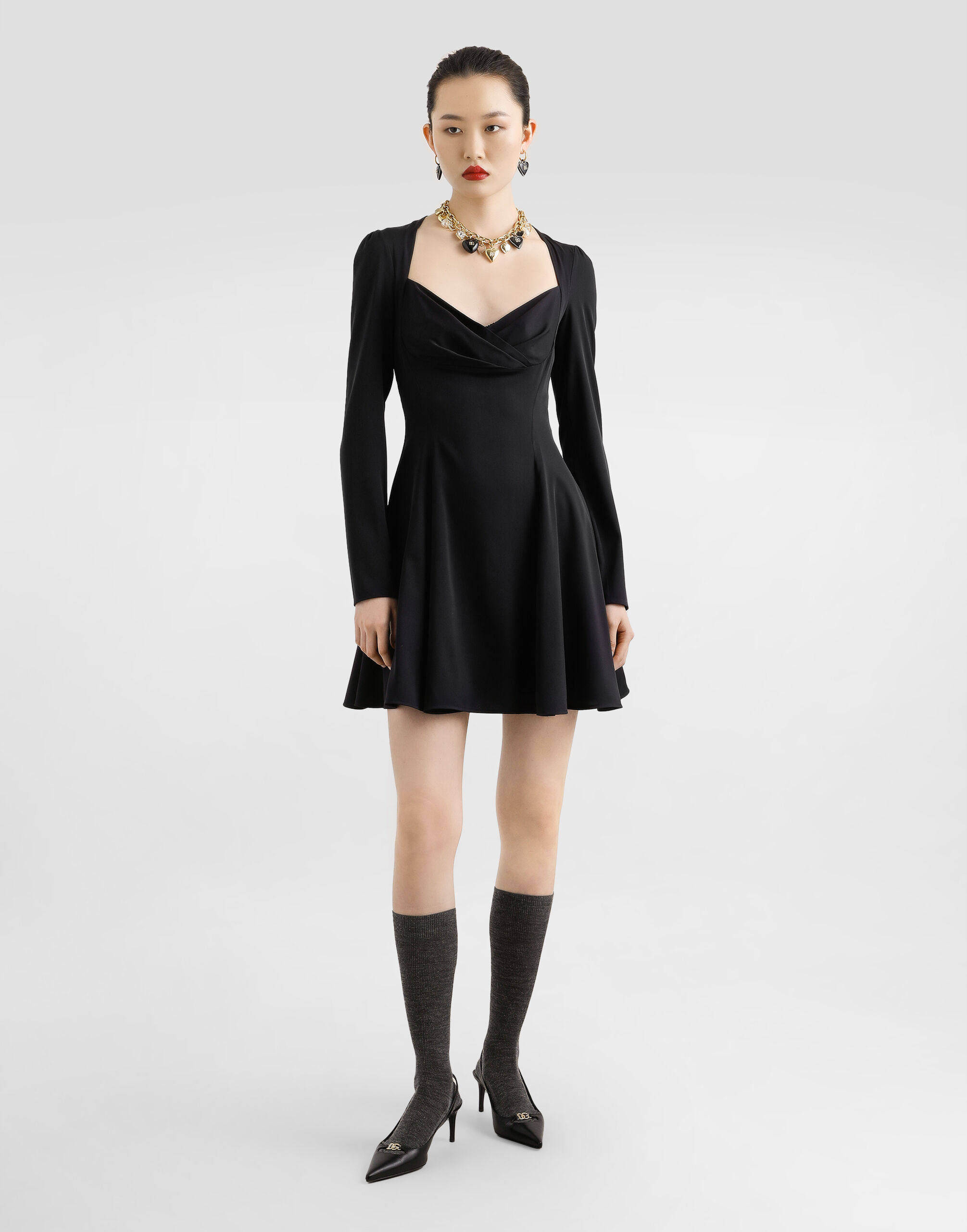 Godet line cady dress - 2