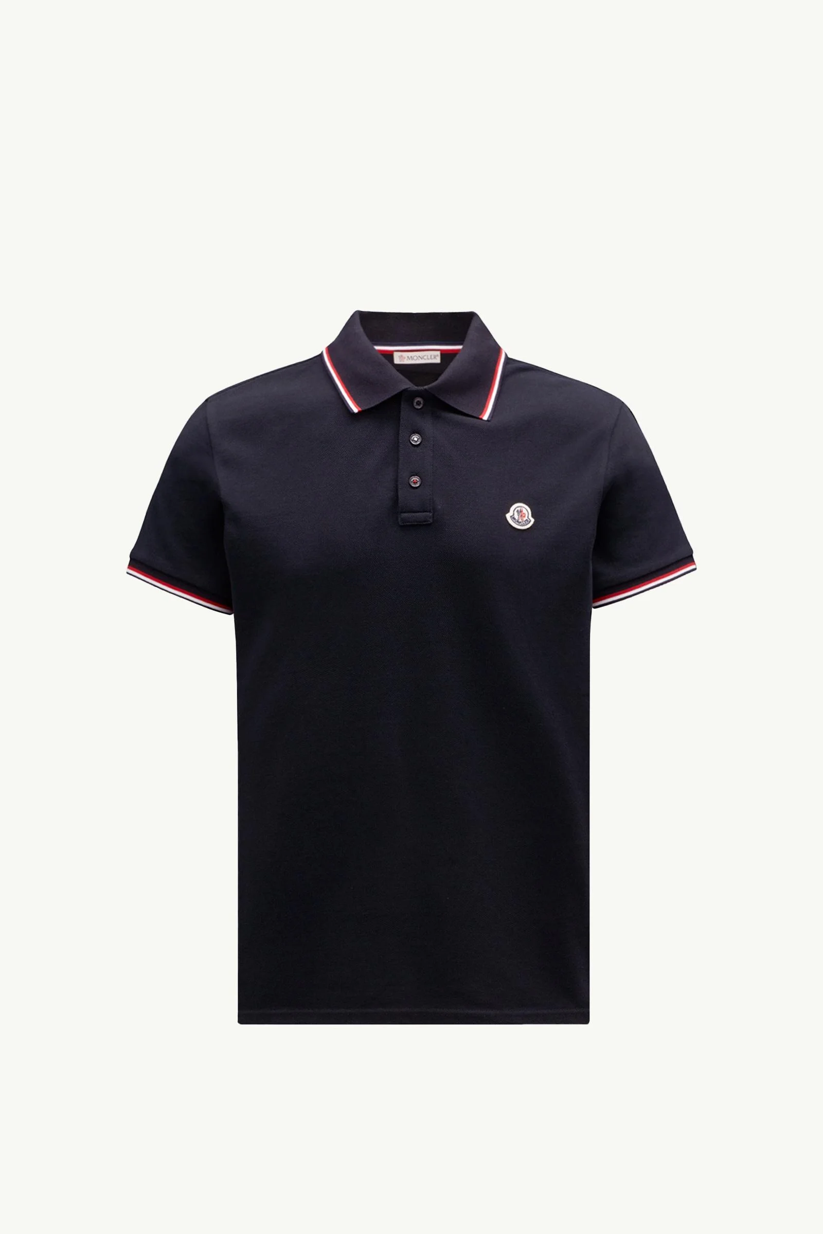 Tricolor-Trimmed Cotton Piquet Polo Shirt - 1