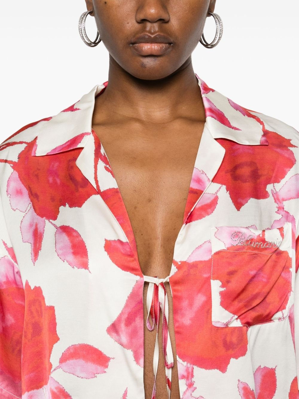 floral-print shirt - 5