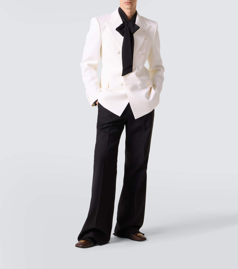 Valentino Double-breasted virgin wool blazer outlook