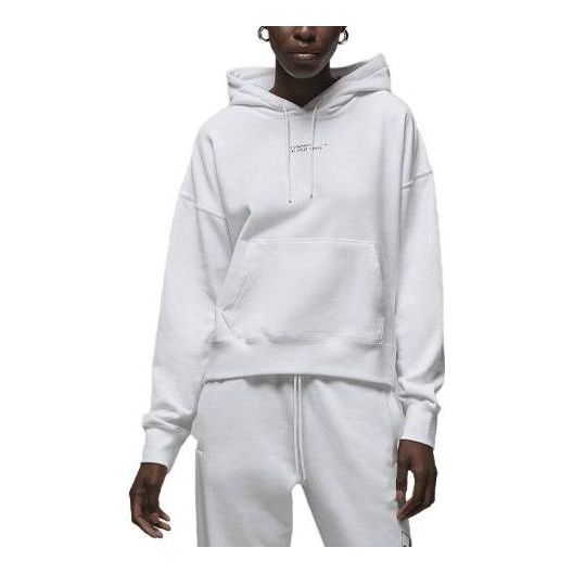 (WMNS) Air Jordan x Paris Saint Germain Fleece Hoodie 'White Game Royal' DN3346-100 - 1