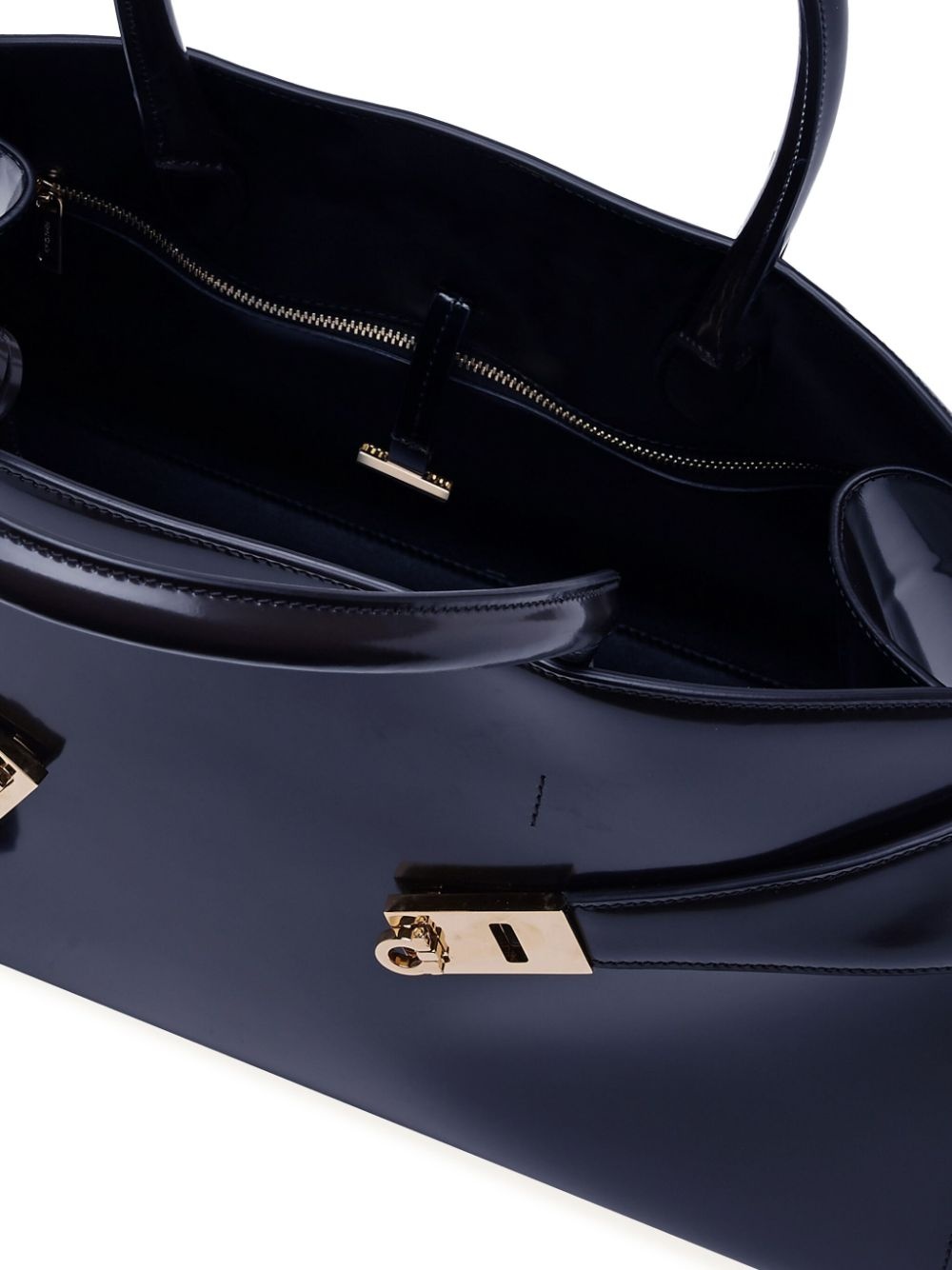 Hug leather tote bag - 6