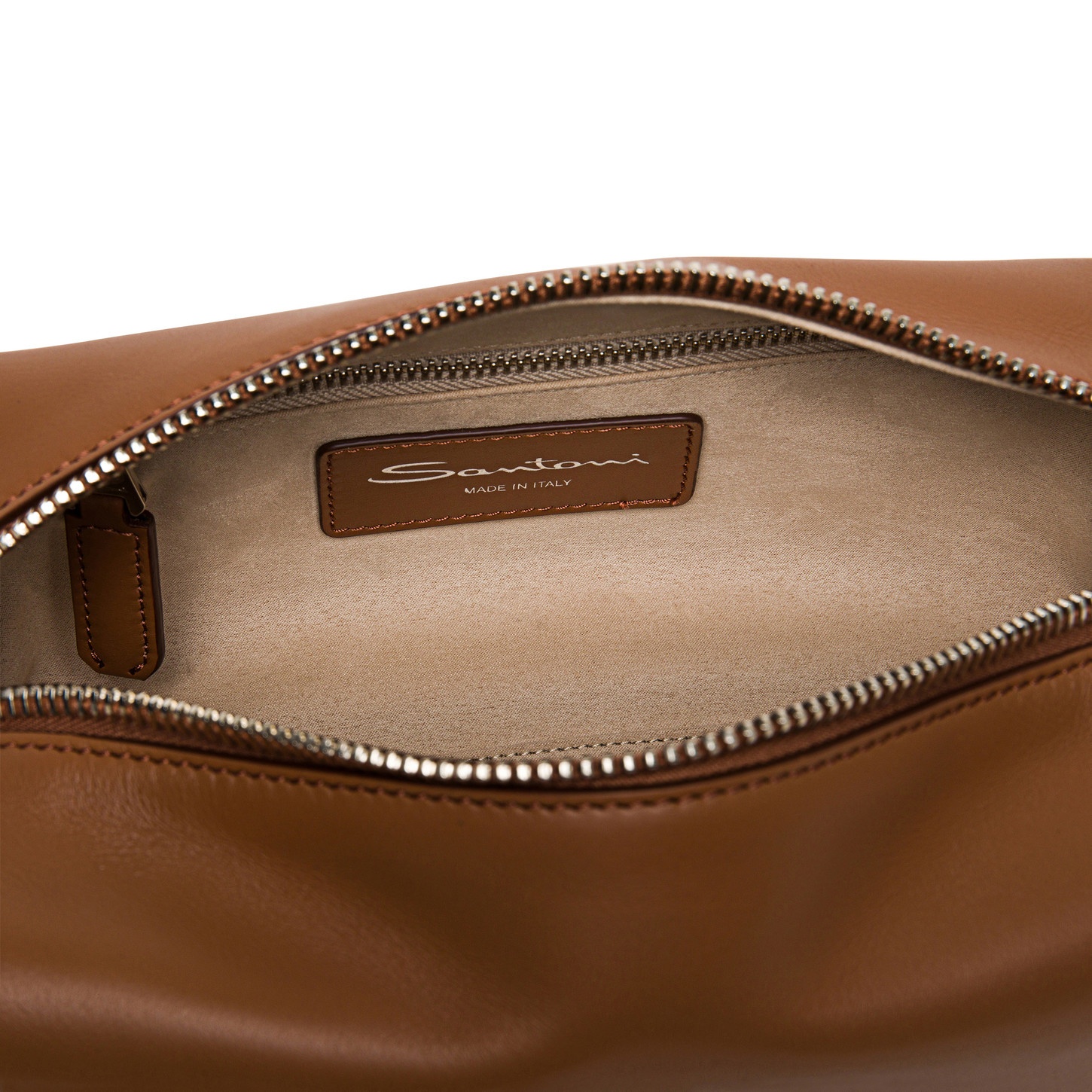 Brown leather pouch - 3