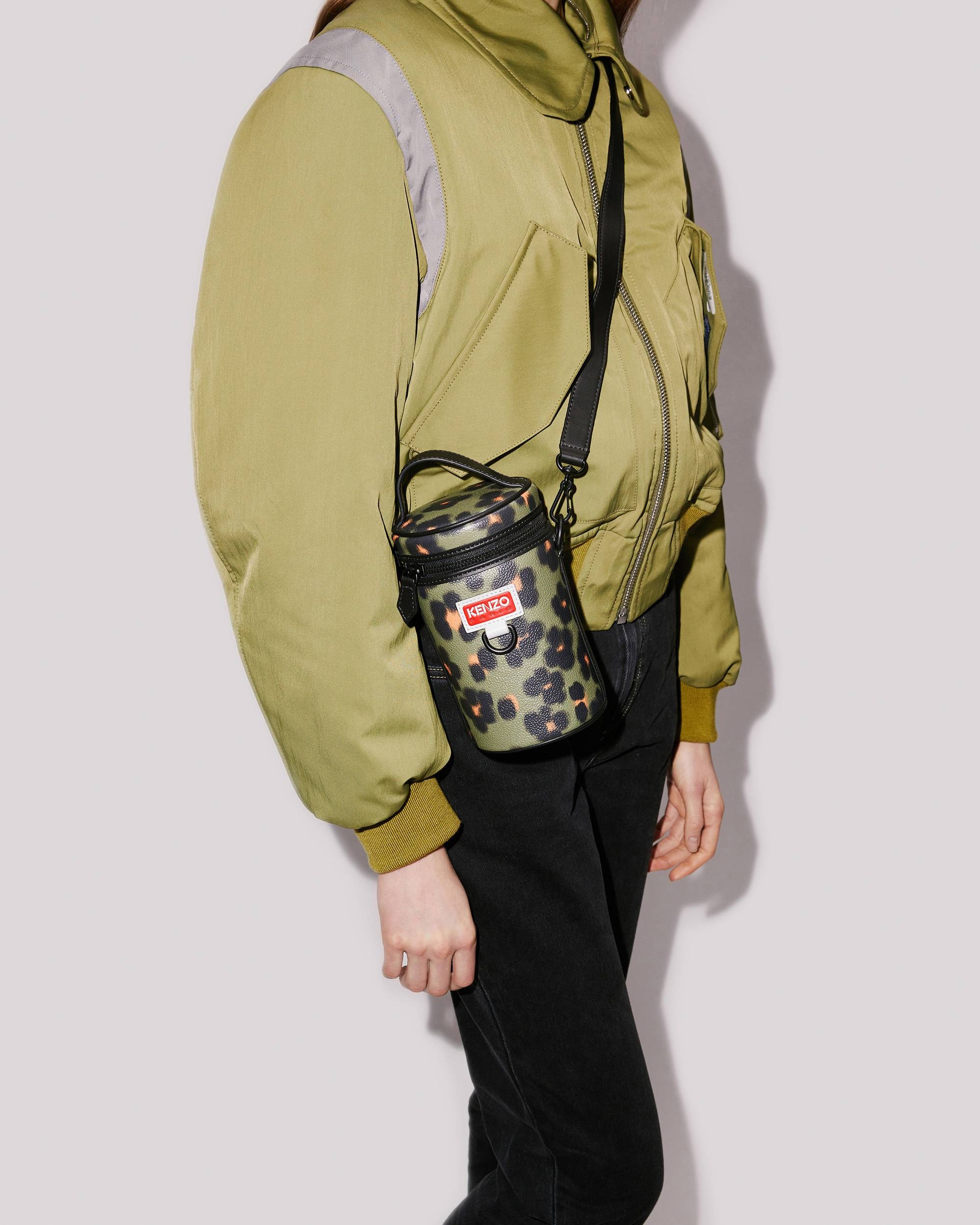 'Hana Leopard' mini barrel bag - 2