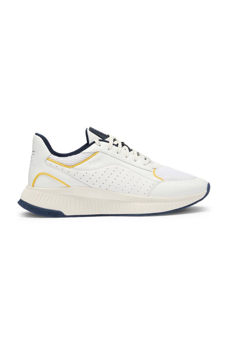 PORSCHE X BOSS PERFORATED-LEATHER 교육자 RIDGED OUTSOLE 1