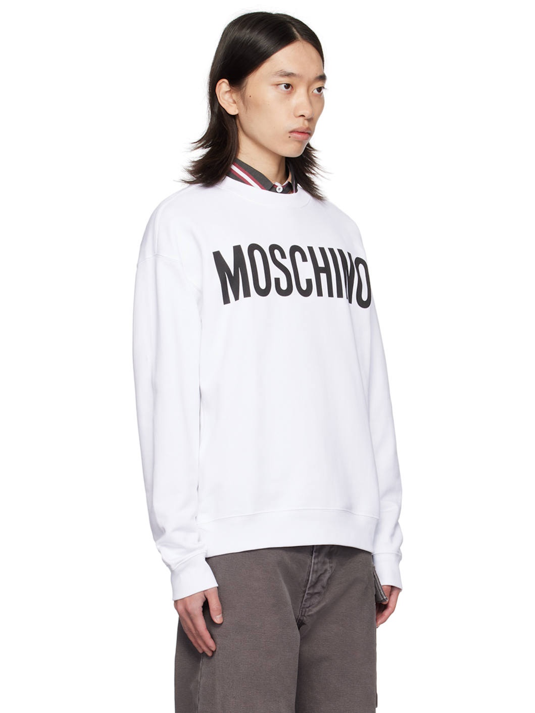 White Printed-Logo Sweatshirt - 2