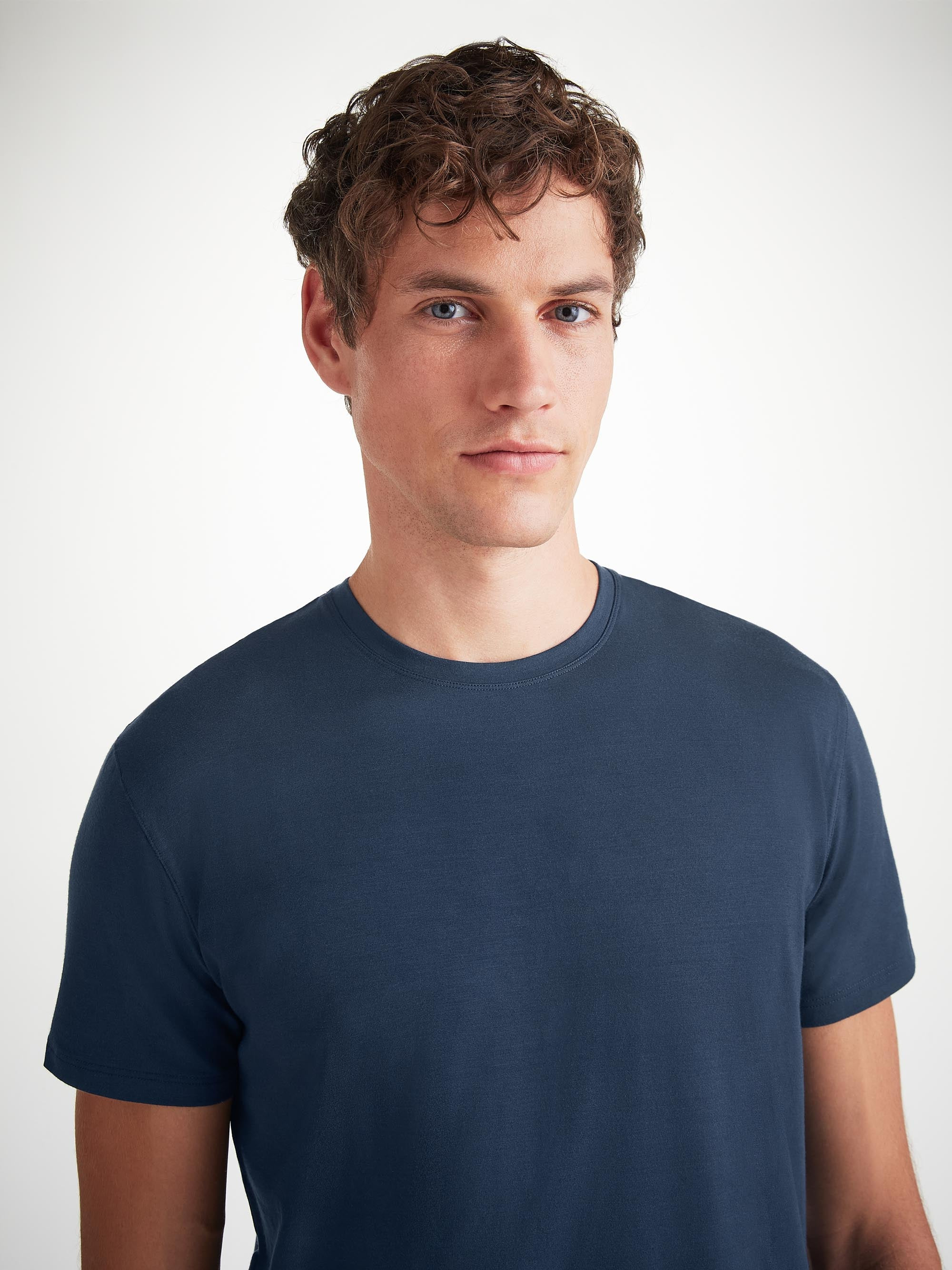 Men's T-Shirt Basel Micro Modal Stretch Navy - 6
