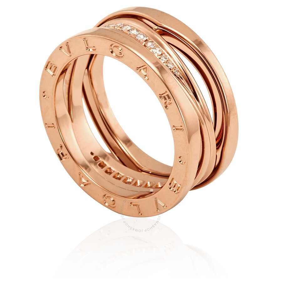 Bvlgari B.Zero1 Design Legend 18k Rose Gold Ring, Brand Size 54 (US Size 7) - 1