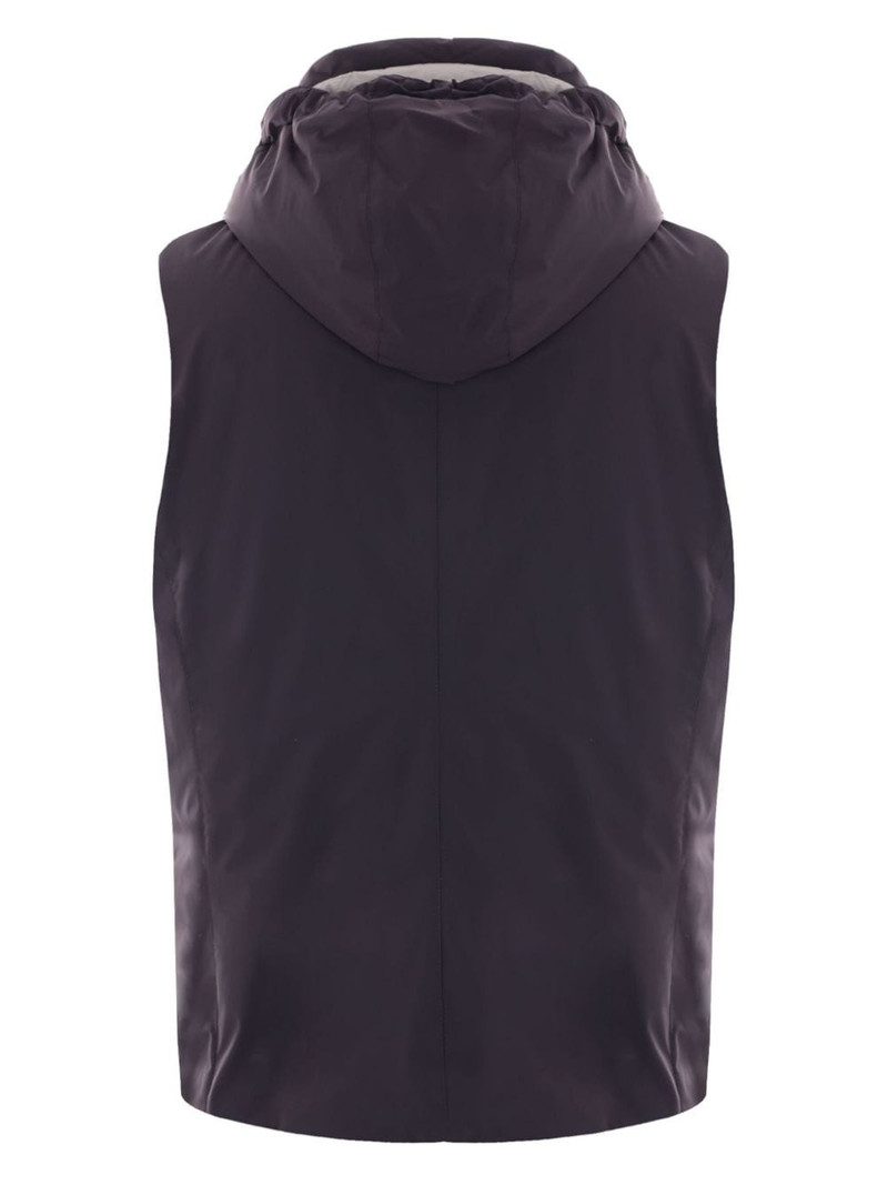 Brunello Cucinelli hooded down gilet outlook