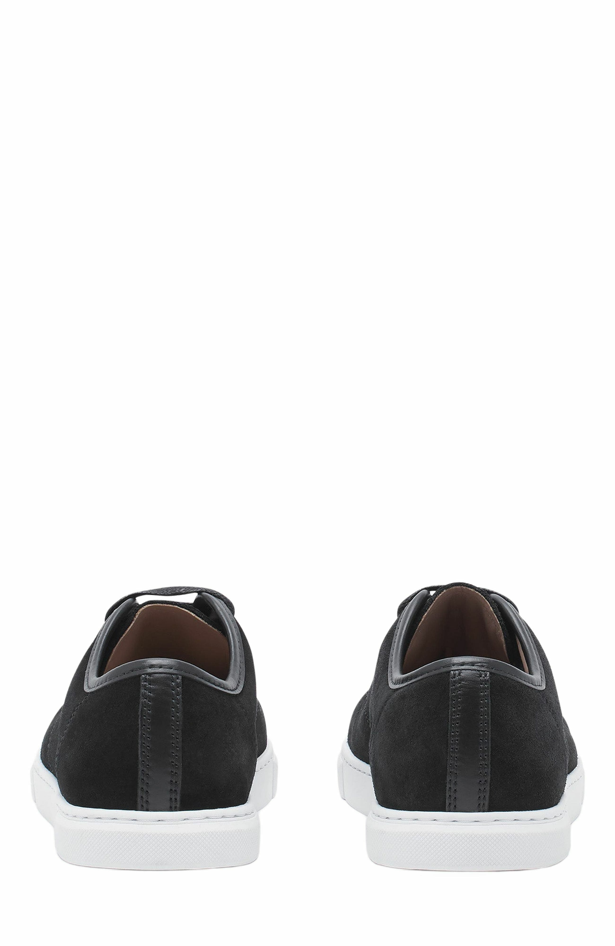Lanvin DBB1 SNEAKERS IN SUEDE AND PATENT LEATHER in Black at Nordstrom - 4