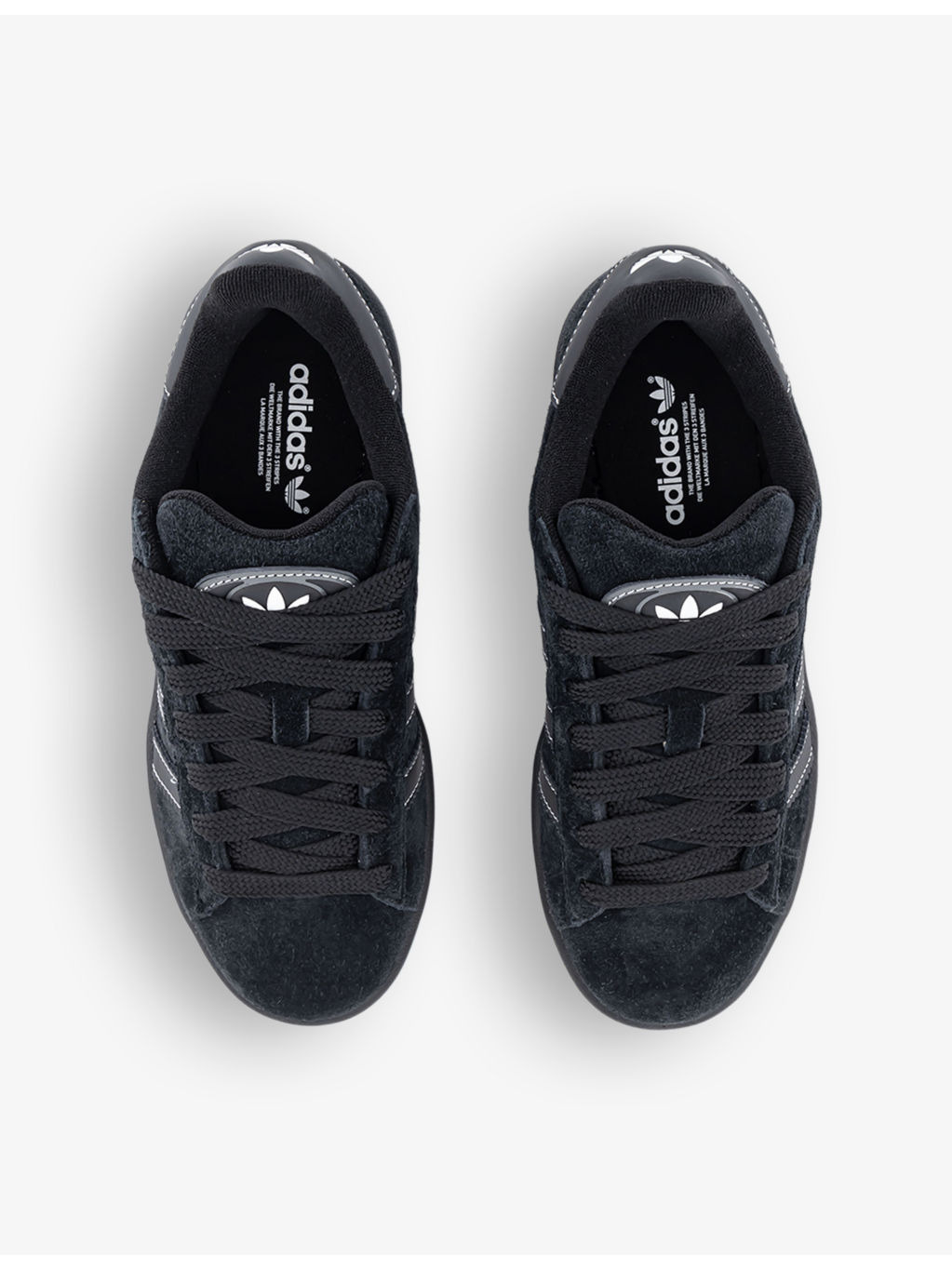 Campus 00s brand-stripe low-top suede trainers - 2